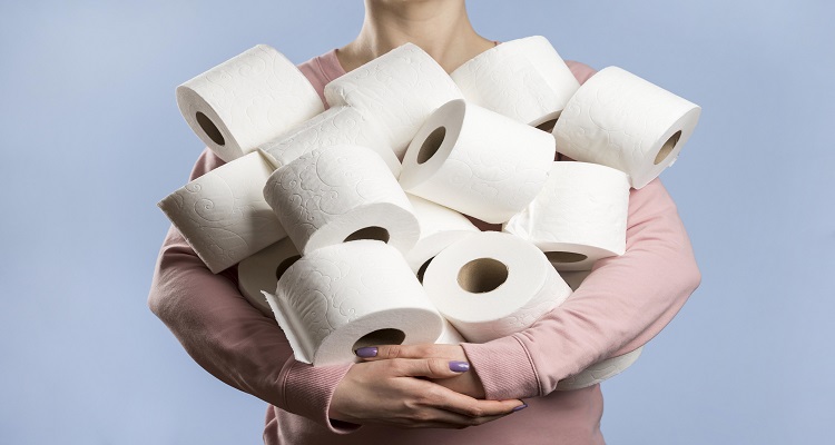 دستمال توالت رنگی استفاده نکنید!